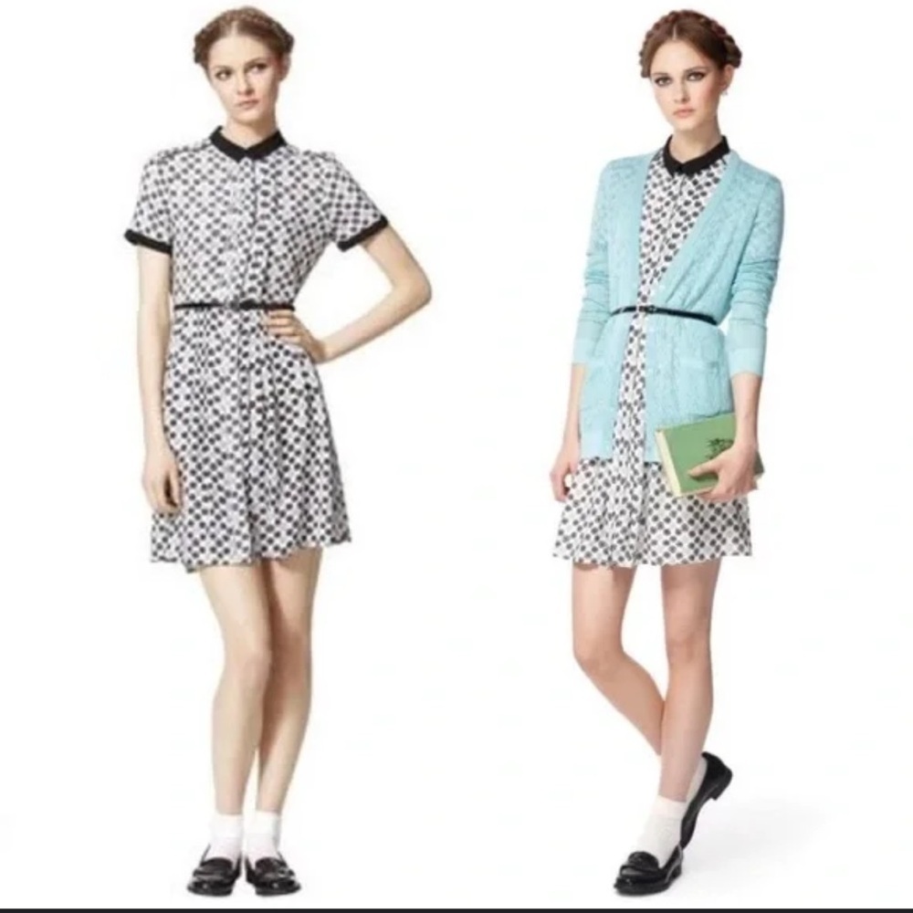 JASON WU for Target Wheel Print Shirt Retro Midi Dress M Whimsigoth Academia